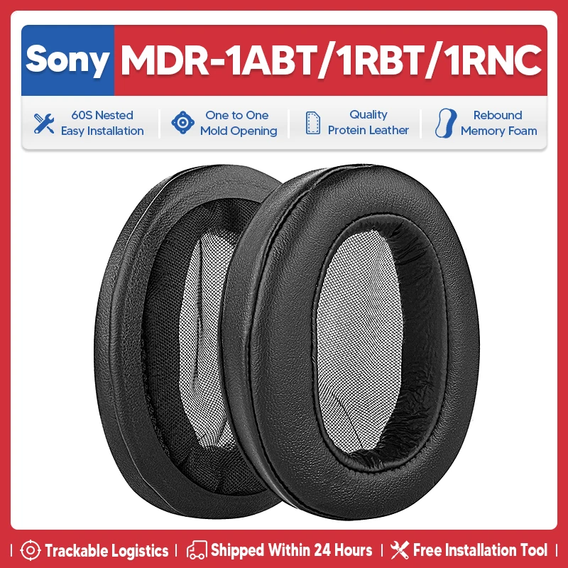 استبدال الأذن وسادة وسادة الكؤوس غطاء سماعات للأذنين إصلاح أجزاء اكسسوارات لسوني MDR-1ABT سماعات MDR1ABT