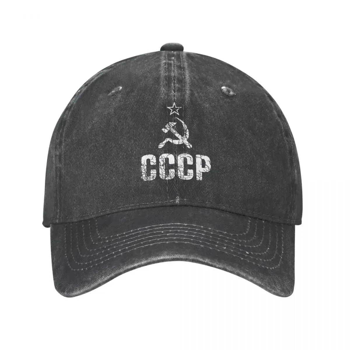 CCCP Russian Washed Washed Baseball Caps Adjustable Hats Men Women Army Emblem Cap Hats Spring Autumn Casual Casquette