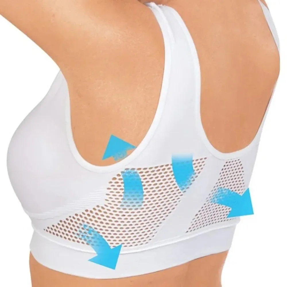 

Women's Breathable Sports Vest Bra Sweat-absorbent Shockproof Pad Sports Top Track and Field Gym Running Fitness Sports Top