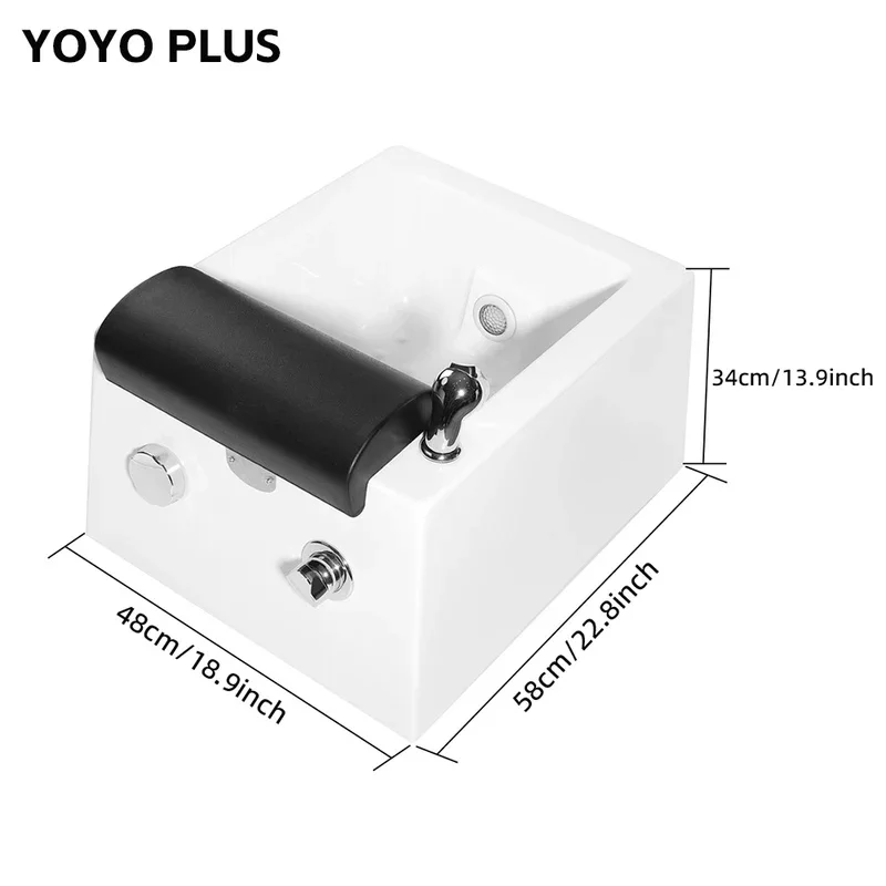 Professional Acrylic Foot Spa Bath Massager Bathtubs with Jets Pump Salon Foot Bath for Foot Relaxation