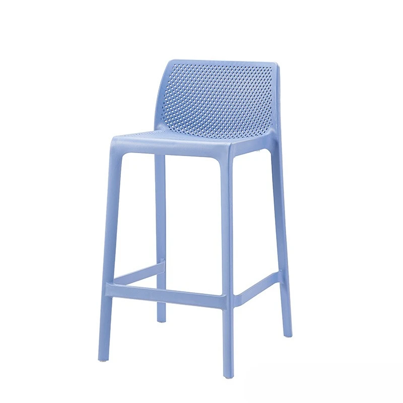Modern Plastic Counter Height Chairs Nordic Designer Kitchen Island Seat Cafe Commercial Bar Stools Home Stackable Dining Stool