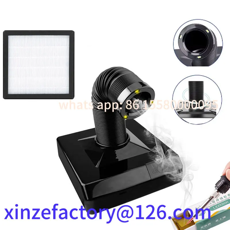 

Customizable 60W Smoking Instrument Fume Extractor with LED 220V Activated Carbon Filter Sponge Solder Iron Smoke Absorber