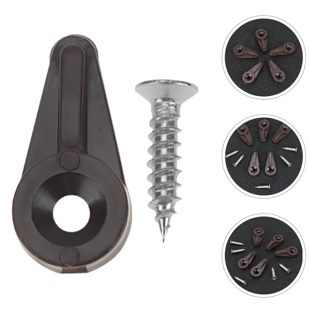 50 Pcs Mirror Fixing Clip Glass Cabinet Door Install Clamp Cabinets Abs Retainer Clips Kit