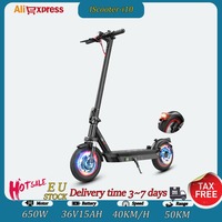 iScooter i10 Electric Scooter 10 Inch 650W 15Ah Scooter Foldable Electric Kick Scooter Max Range 45km Electric eScooter Whit APP