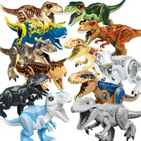 Big Size Assembled Jurassic Dinosaur Building Blocks Toys Park Compatible Major Brand Simulation Animal Rex Raptor Kid Gifts