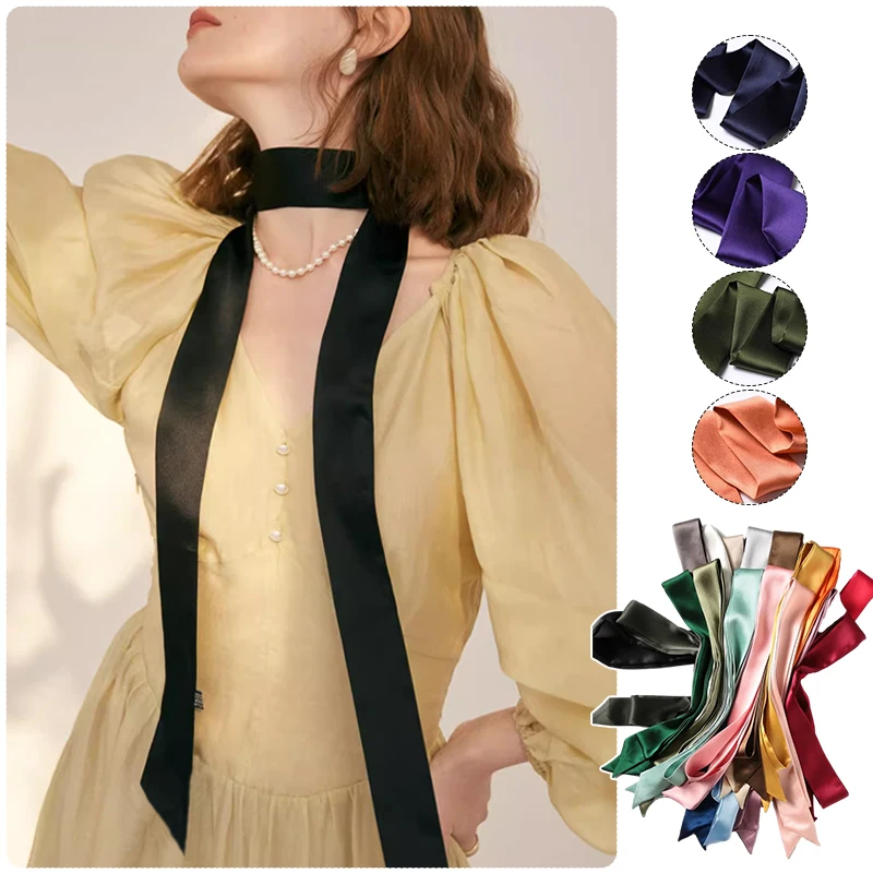 24 Colors 100% Real Silk Belt Women Long Japanese Obi Belt Lace Up Waistbands Wedding Satin Ribbon Cummerbund Corset Belt Scarf