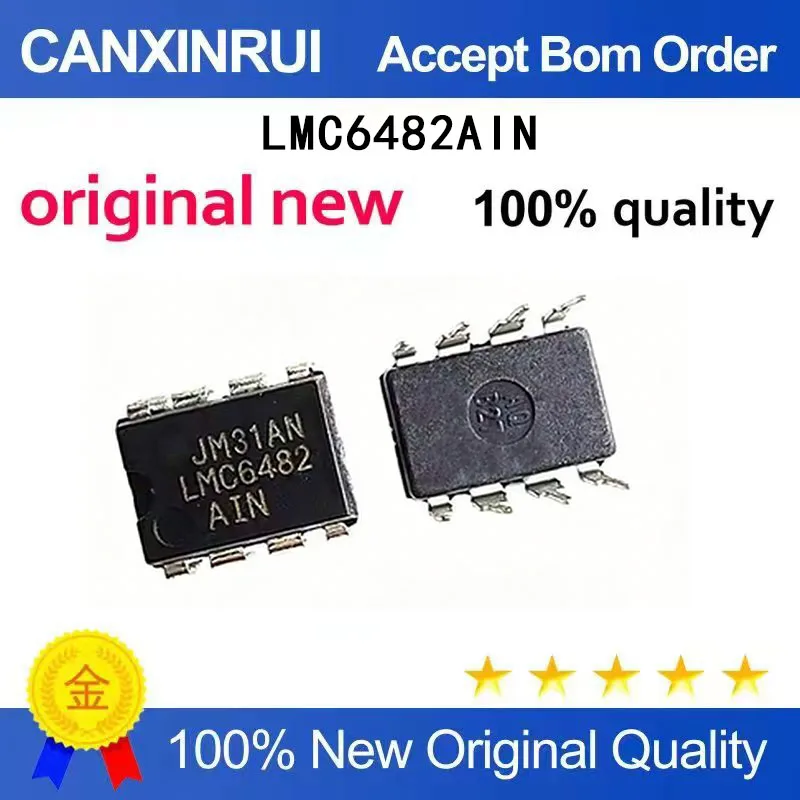 

(5-100 Pieces) Brand new original LMC6482AIN LMC6482 DIP-8 chip in stock