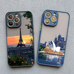World Renowned Architecture Landscape Phone Case For iPhone 14 13 12 11 Pro Max Mini 16 15 Pro Max X XS XR 7 8 Plus SE2 Covers