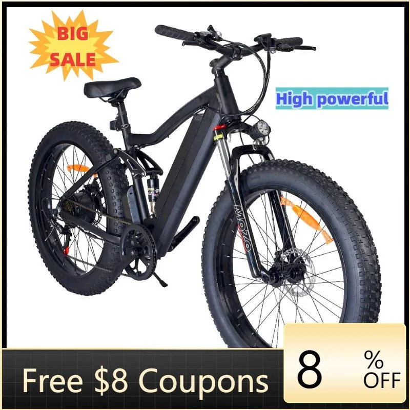 

STLF DZ WJW Advanced 2023 New Dropshipping Cheap 48V 500W Full Suspension Electric Bicycle Hi Strength Aluminium Alloy Frame 26