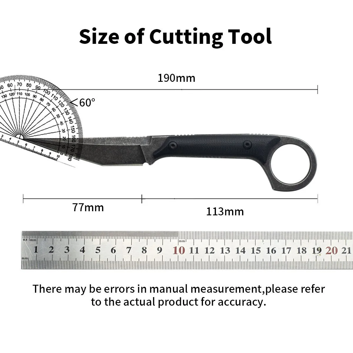 Fixed Blade Straight Knife Black Portable Stainless Steel Outdoor Knife G10 Fixed Blade Camping Hunting Survival Knife +K Sheath - view 6