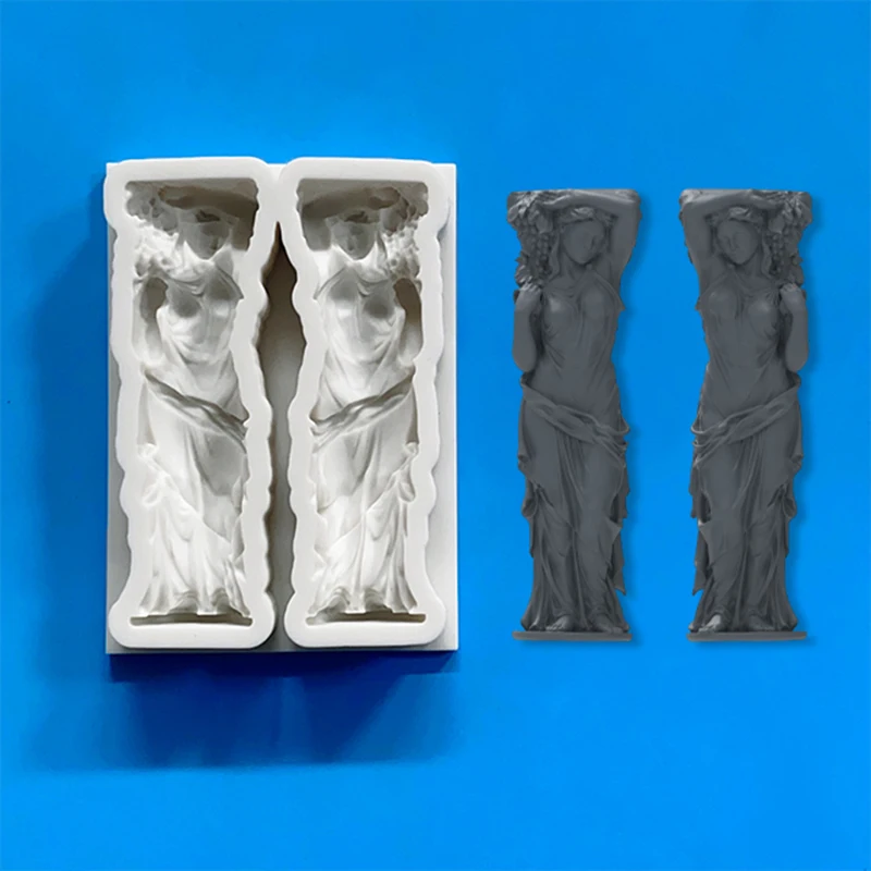 Cross-border Europe and the United States statue four-piece silicone mold figure statue lion statue silicone mold.