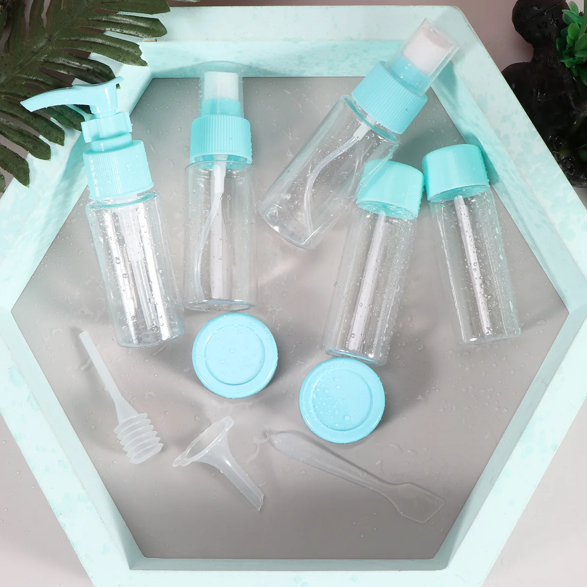 11 個 1 セットトラベルボトル詰め替えボトルシャンプーローション洗顔日焼け止めボディウォッシュフェイシャルトナーハンドクリーム用