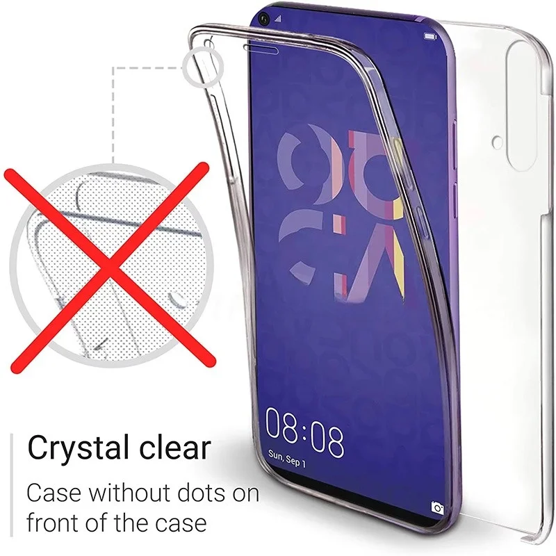 360 Full Body Phone Case For Huawei P20 P30 P40 Lite Mate 10 20 Pro nova 5t 7i P Smart 2019 2020 2021 Y7P Y7A Y9S Honor 20 Cover