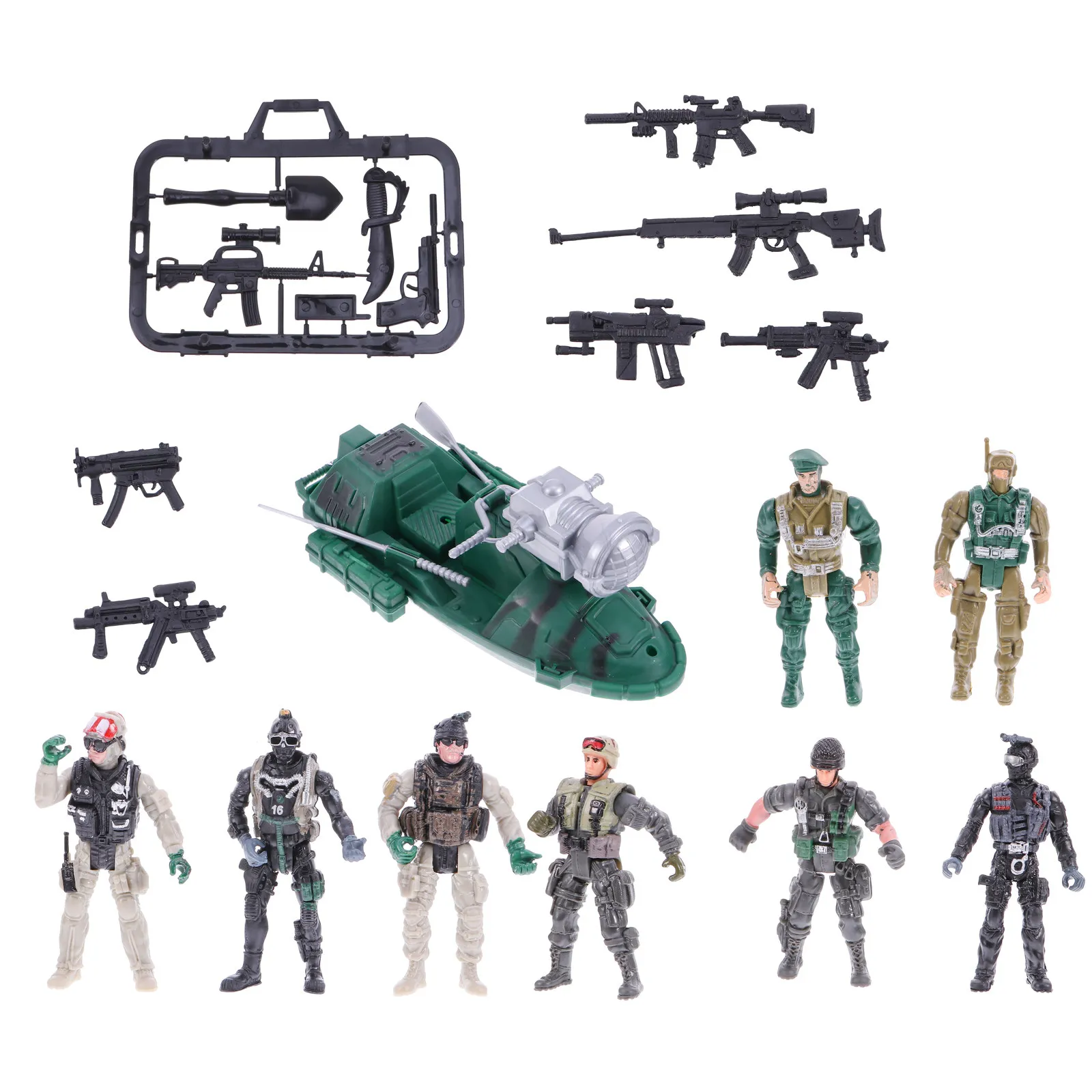 

1Set Soldier Plastic Military Vehicle Special Forces Plaything Kids Role Play Educational Figures Soldier Model
