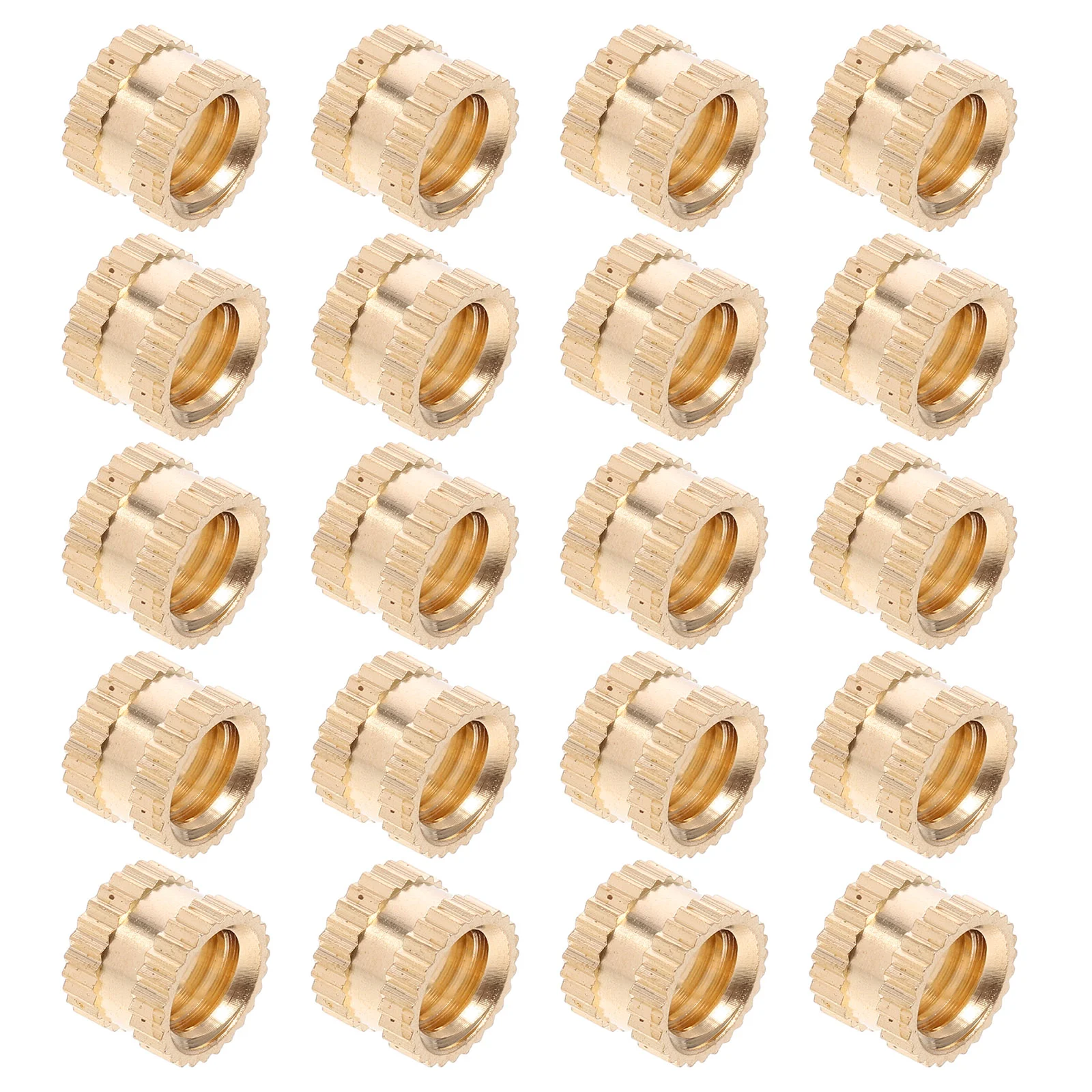 Enrobement d'écrou mométrage kg pour ensemble d'impression 3D, filetage de forme Prquinze, insert fileté en cuivre, chaleur, 1/4 po, 20 pièces