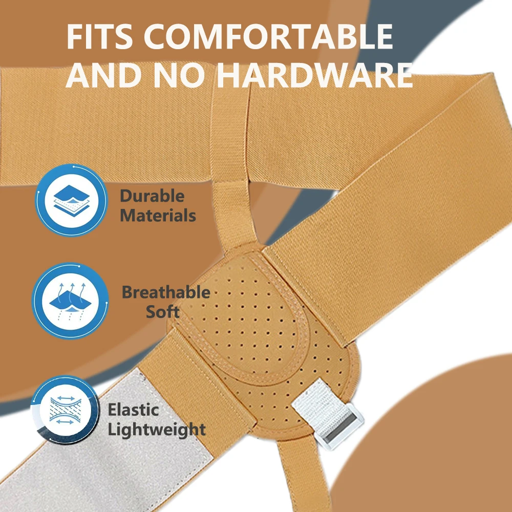 Hernia Belt Truss For Inguinal Sports Hernia Support Pain Relief Recovery Strap Breathable Hernia Belts - Image 3