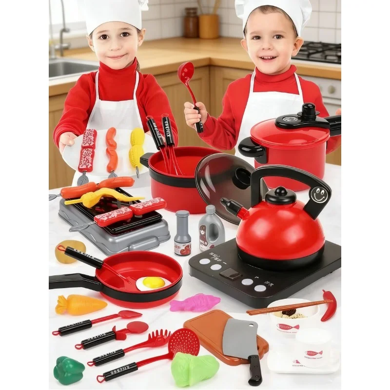 

Детский набор кухонных игрушек для девочек, имитация кухонной утвари, детская резка фруктов, детское образование, ролевые игры, кухонный игровой набор