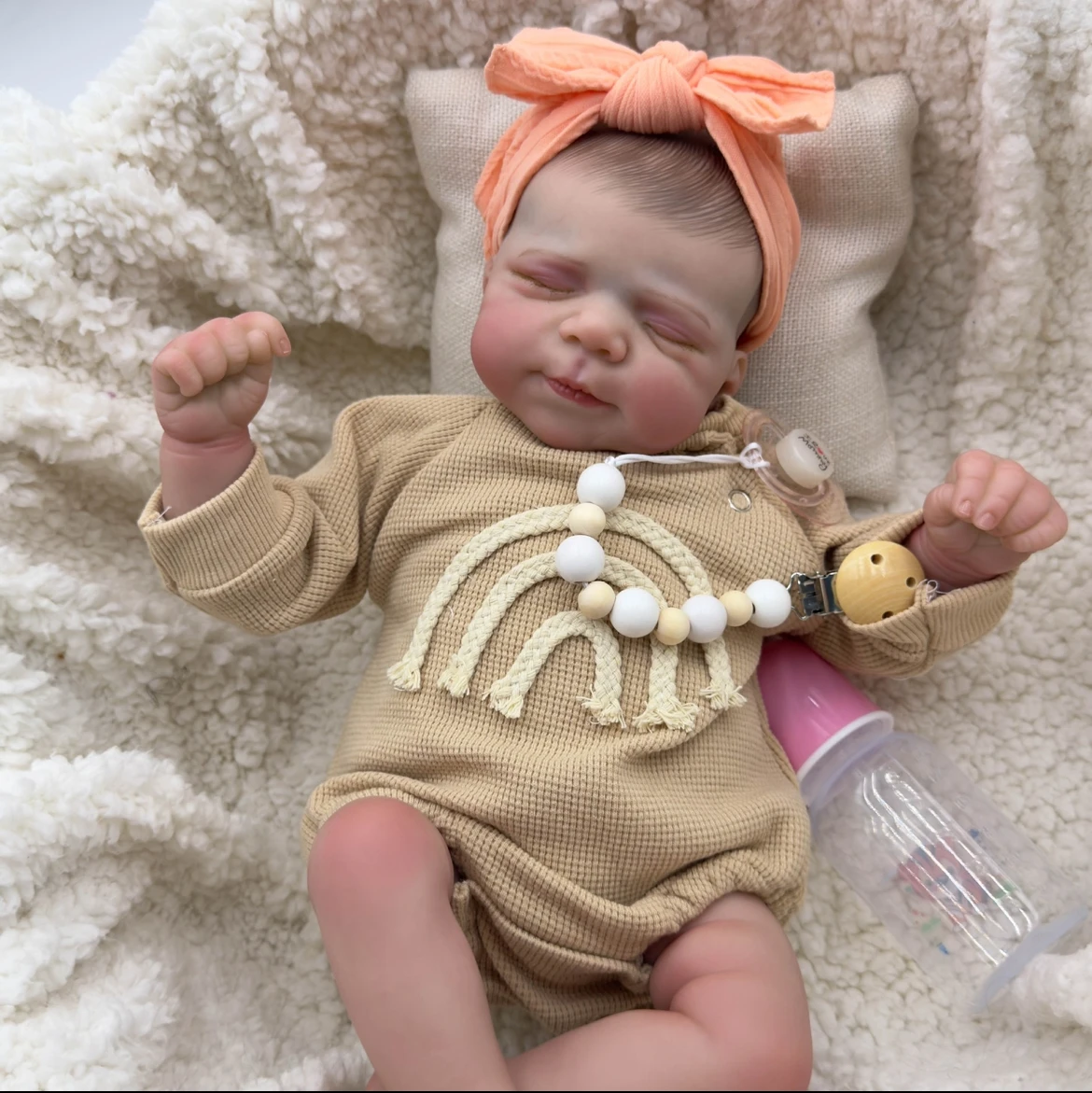 Pascale: Eine realistische 18-Zoll-Reborn-Babypuppe mit handgefertigtem Erbstück und 3D-Hautdetails. Das perfekte Geschenk für Kinder