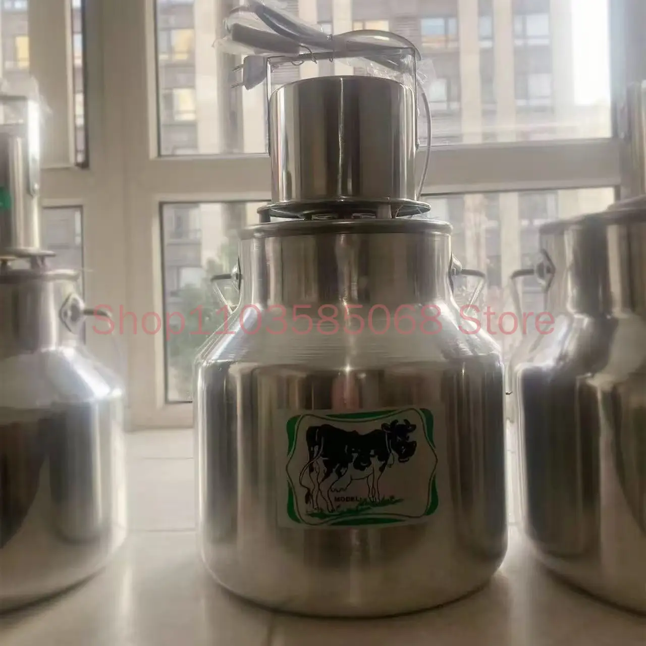 

Electric Aluminum Butter Churn / Milk Mixer with Stainless Steel Lid