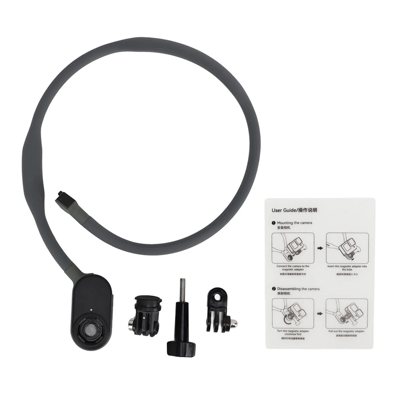 360 Degree Rotatable Magnetic Neck Mount Necklace Universal Hands Free Phone Camera Holder For Vlog Shooting