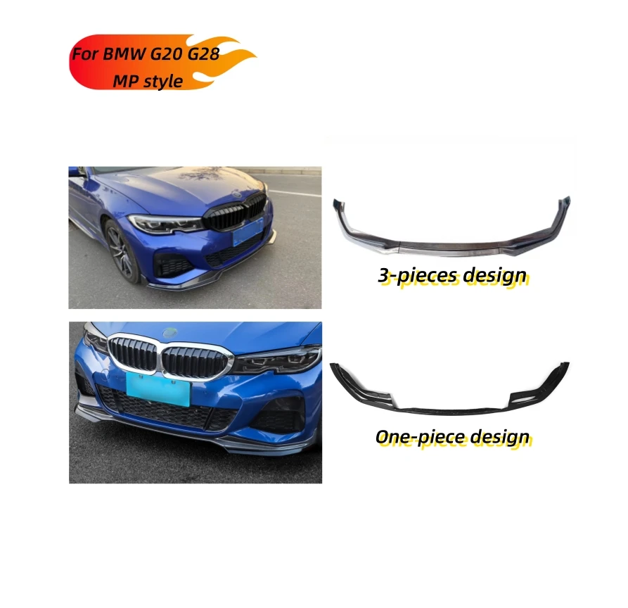 

MRD Front Diffuser for BMW G20 G28 MP Style 2019+ Carbon Fiber Bumper Lip 3 PCS&One-piece Design