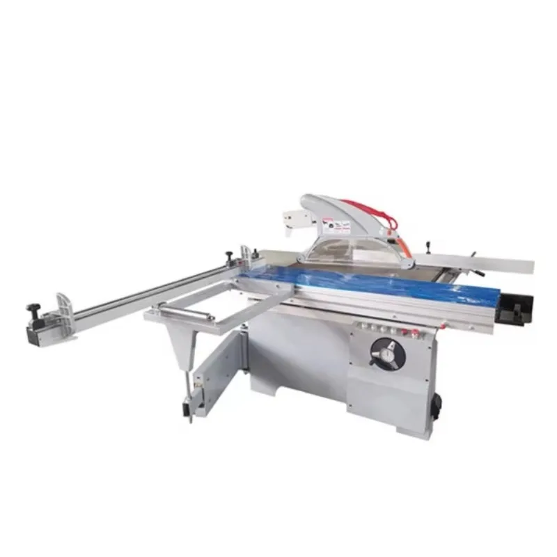

500mm 19.6 Inches Woodworking Wood Precision Sliding Table Miter Panel Circular Blade Tilt Cut Saw Big Dust Hood Machine