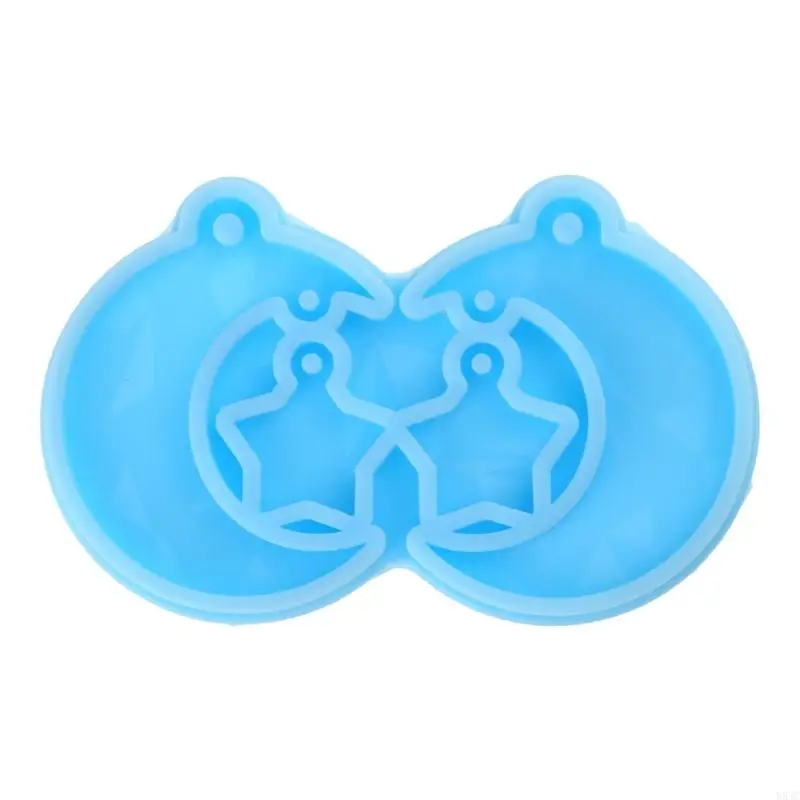 Y5JC Light Silicone Molds DIY Earring Star Moon Pendant