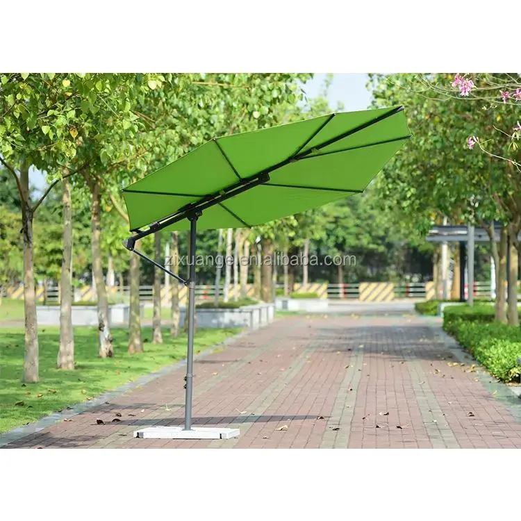 Luxury Leaf Shape Big Umbrella Outdoor Garden Patio Cantilever Parasol Umbrella