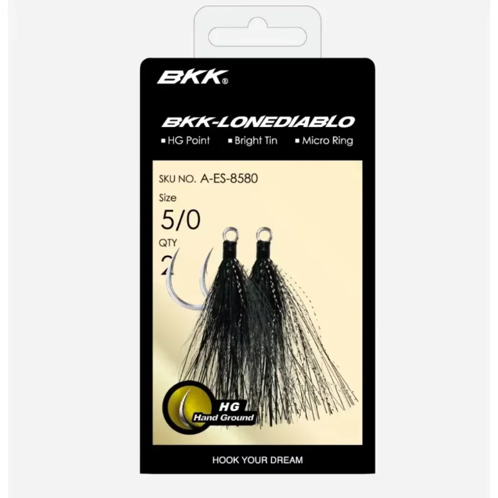 BKK Lone Diablo Bucktail Teaser señuelo para jigging en agua salada