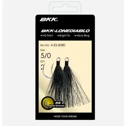 BKK Lone Diablo Bucktail Teaser señuelo para jigging en agua salada