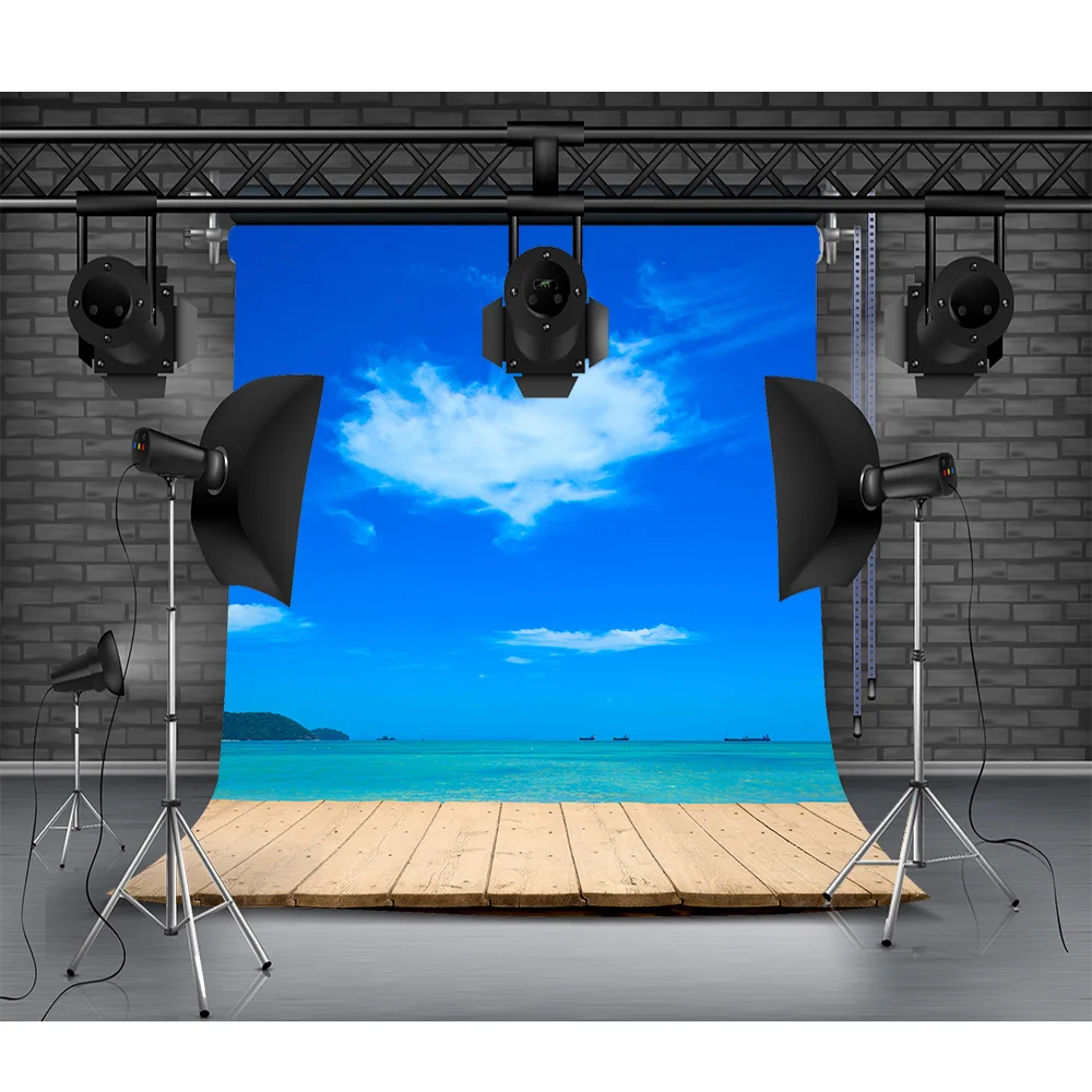 

Beach Scenery Theme Photography Backdrops Props Forest Grassland Street Fairy Tale Photo Studio Background SFJ-01