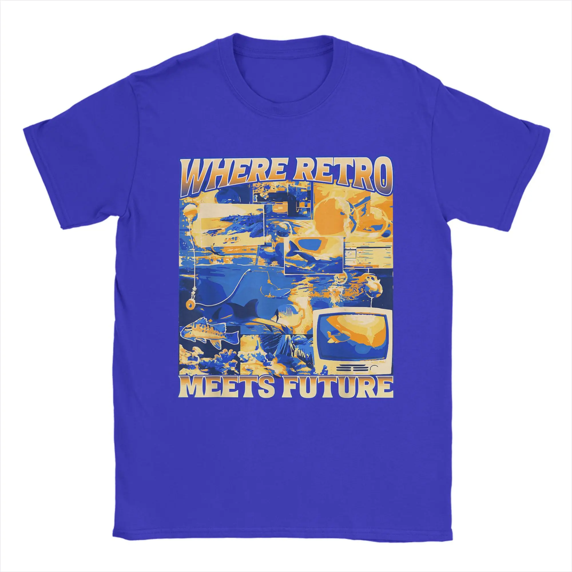 Men Women Frutiger Aero Retro Vibes T Shirt Y2K 90's Vibes Pure Cotton Clothes Leisure Short Sleeve O Neck Tee Shirt T-Shirts