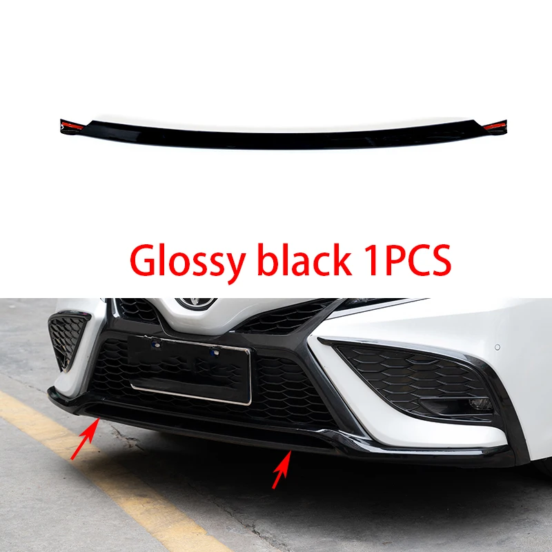 

Car Accessories For Toyota Camry SE XSE 2021 2022 2023 Carbon black Front Bumper Center Grill garnish molding trim Cover 1PCS