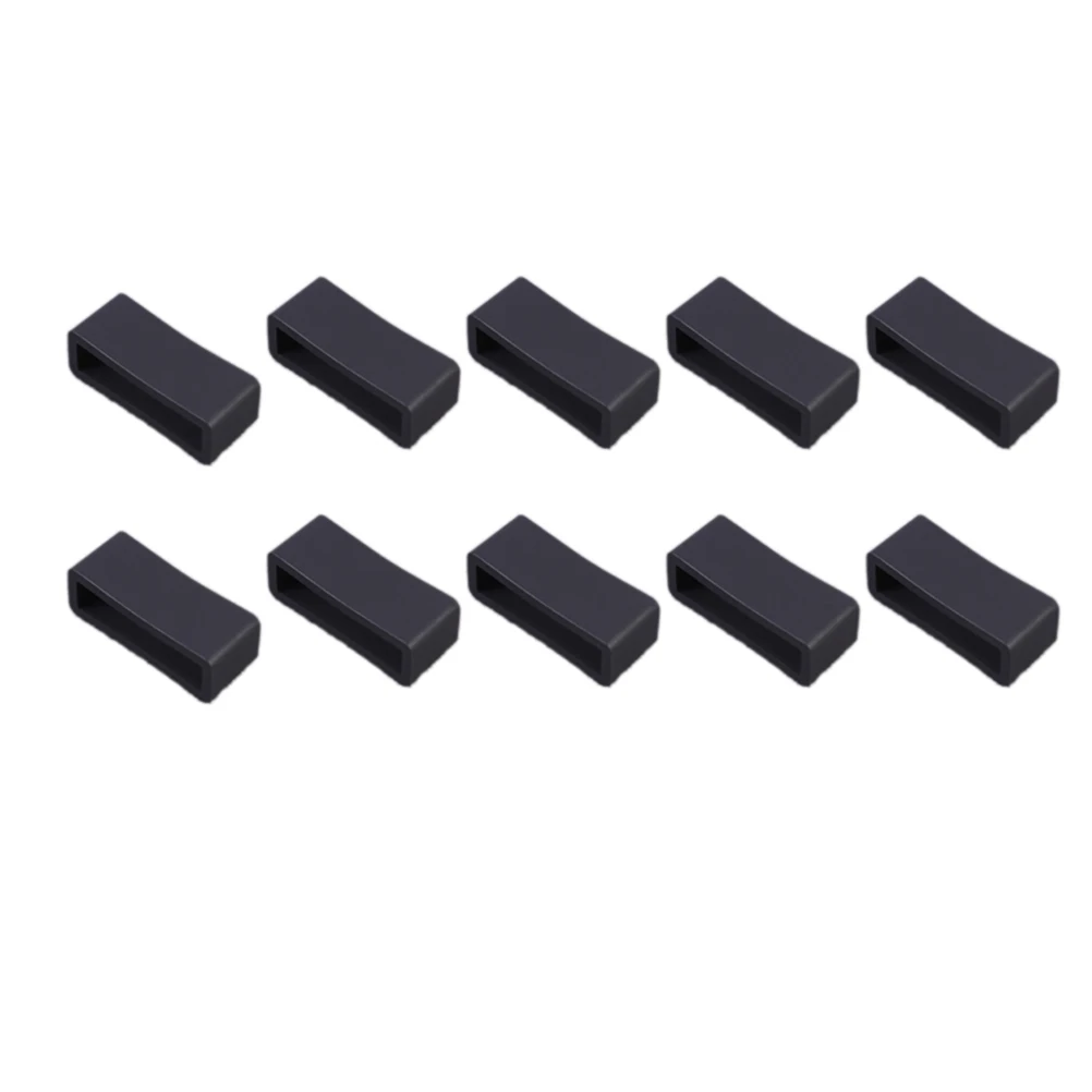 

10pcs 22Mm Silicone Watch Band Strap Loop Replacement Retaining Ring Durable Wear Resistant For Wristwatches