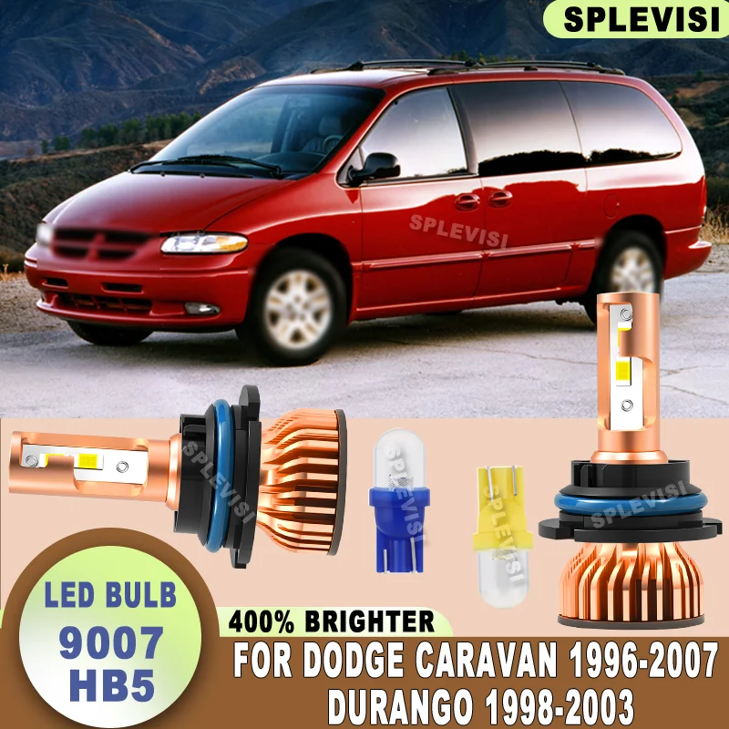 

Waterproof Enhanced Safety on Dark Roads LED HEADLIGHT For Dodge Caravan 1996-2007 Durango 1998-2003 1999 2000 2001 2002 2003