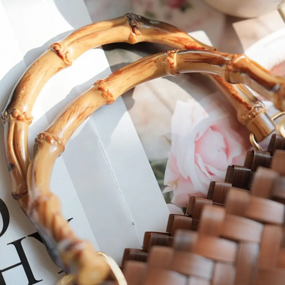 

New Knitting Shoulder Bags Hollow Large Capacity Shopping Tote Bags Shopping Woven Woven Handbags Women