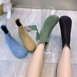 Fashion Women Boots Warm Fur Ankel Boots Plus Size Casual Flats Boots Antislip Snow Boots Winter Leather Plush Women Shoes