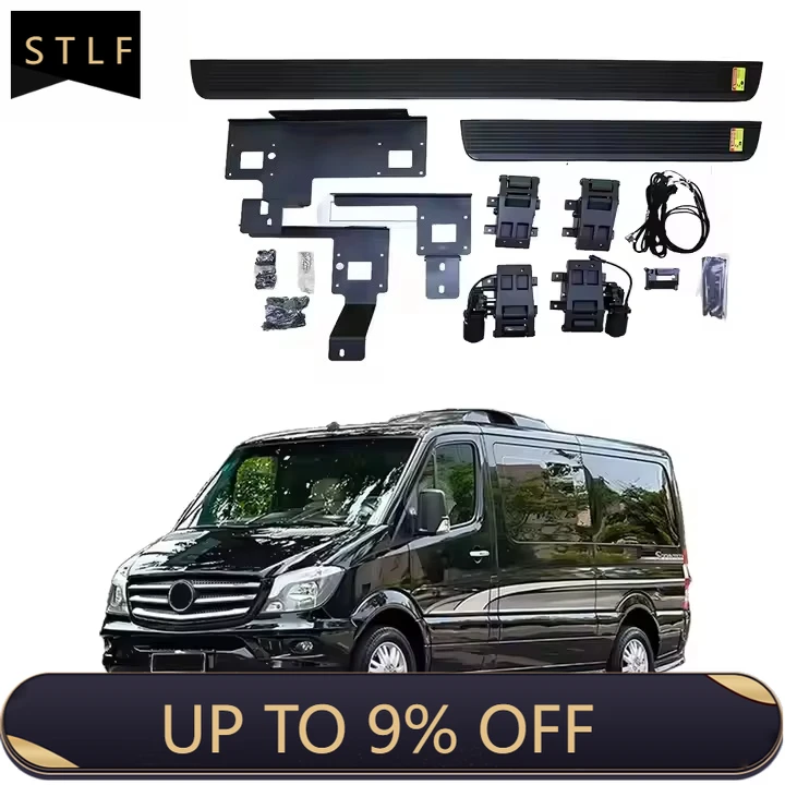 

Electric Side Step Running Board Liush For Mercedes Sprinter 2018 Aluminum Alloy Waterproof with Carry Bag