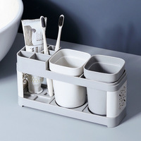 Wash Cup And Toothbrush Holder Set Creative Family Couple Mouthwash Cup Home Toothbrush Holder With Two Cups Bathroom