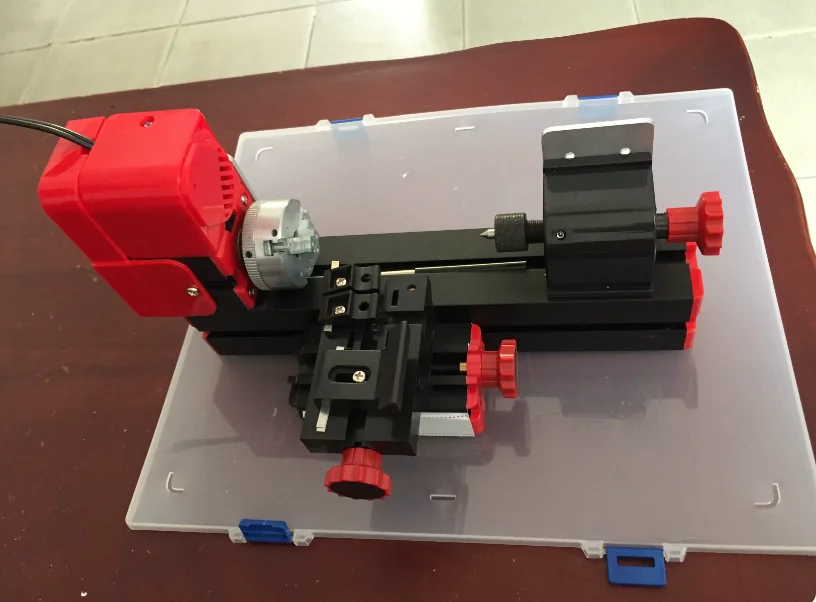 

Mini Metal Lathe Machine DIY Educational Hobby Benchtop Micro Lathe for Students