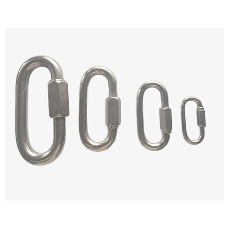 304 Stainless Steel Connecting Ring, Quick Chain Connecting Ring, Runway Climbing Carabiner, Insurance Buckle