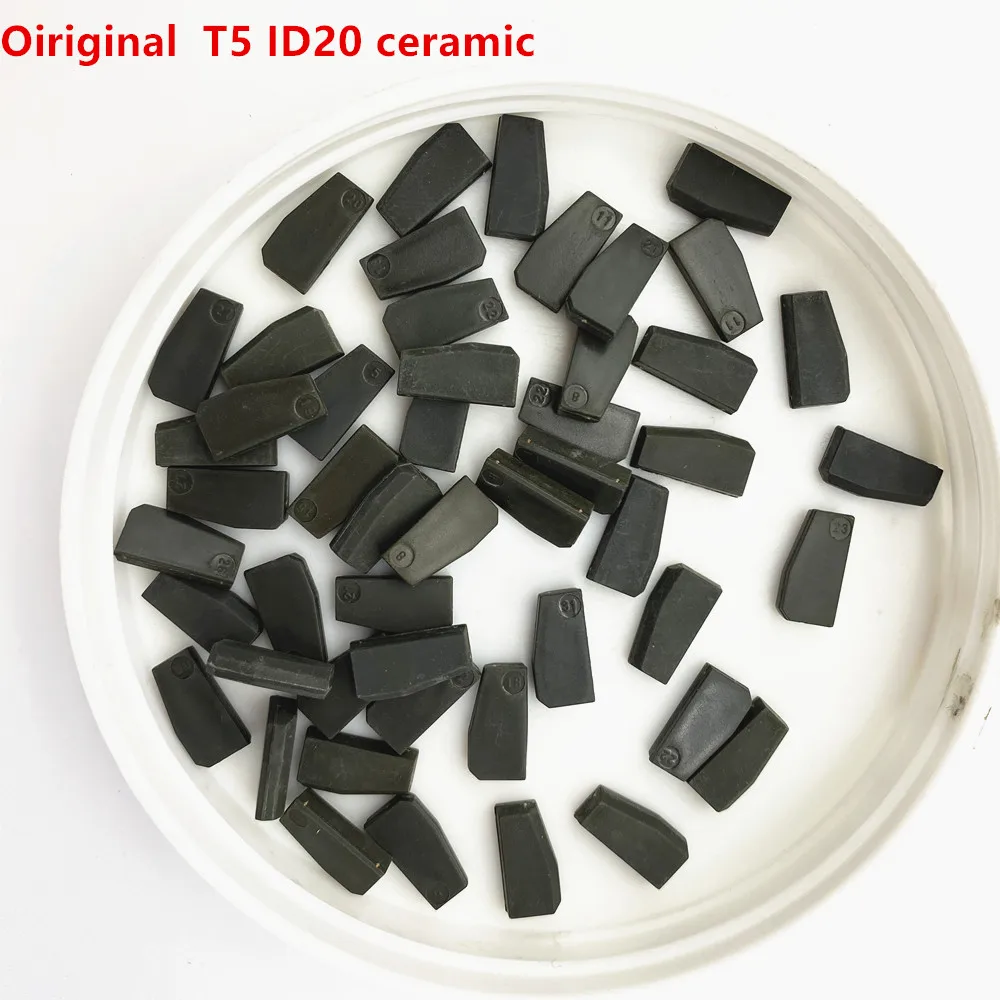 

1/10pcs 20pcs original car key chip T5 ID20 carbon chip auto transponder chip / T5 ID20 ceramic chip / T5 (ID20) PCB chip