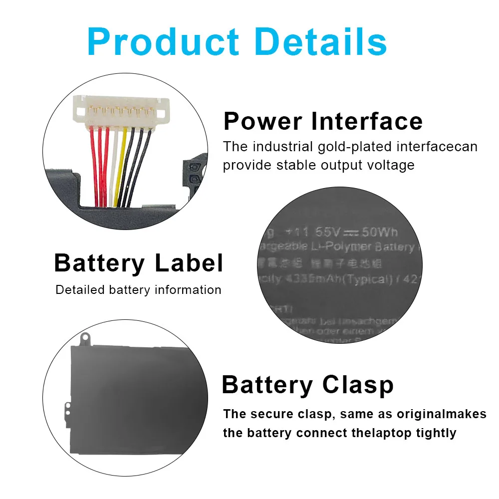 New C31N1811 Laptop Battery For Asus ZenBook 14 UX433F UX433FA UX433FN RX433F BX433F Deluxe13 14 UX433FN-A6145T C31POJ5 C31PNJ5
