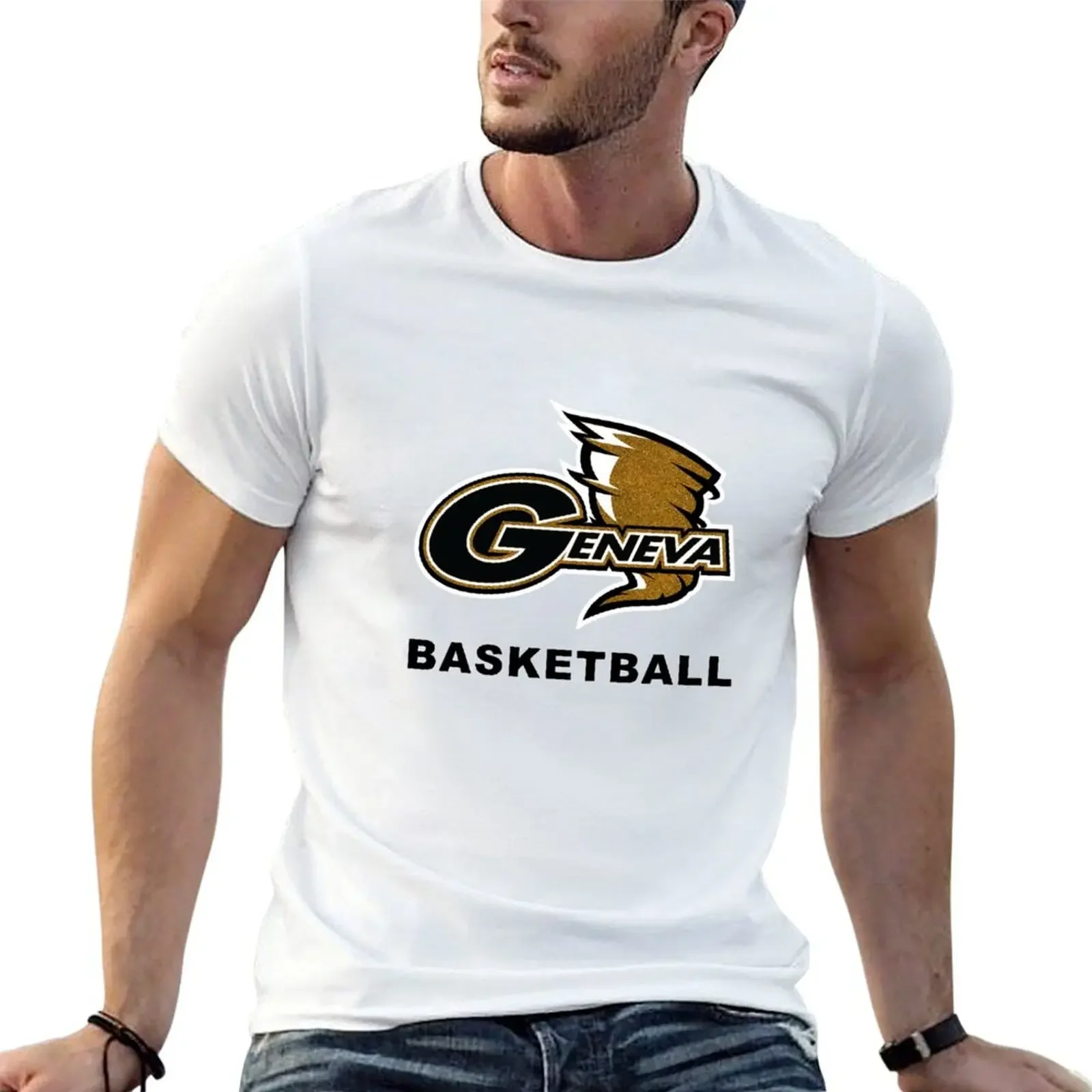 

Geneva College Basketball T-Shirt anime for a boy blanks oversized fruit of the loom mens t shirts