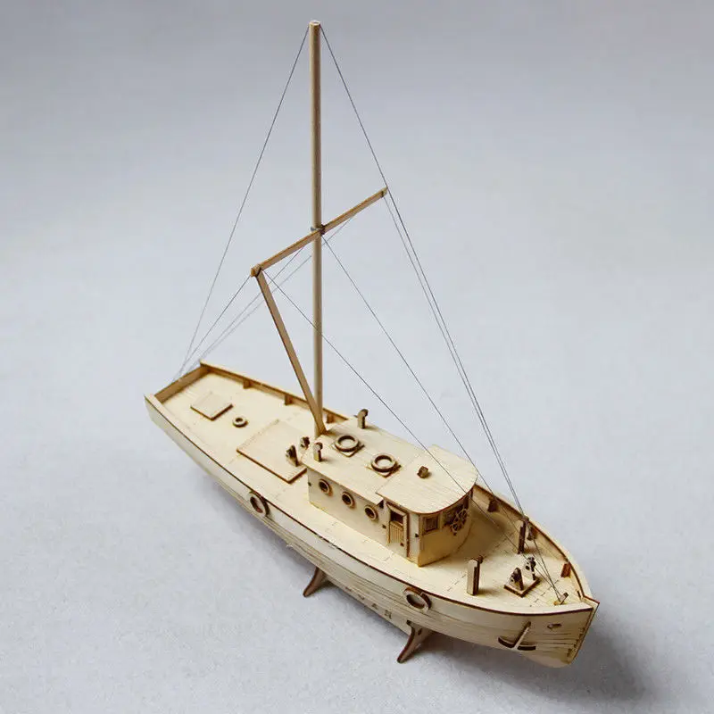 Modelo De Montagem De Navio De Madeira, Kits De DIY, Barco À Vela, Decoração À Escala 1:50, Presente Do Brinquedo