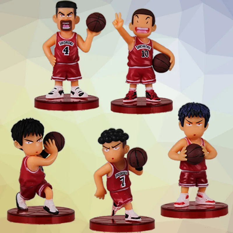 5 teile/satz Anime Slam Dunk Q Version Action Figure Sakuragi Hanamichi Kaede Rukawa Figur Spielzeug Kinder Charme Sammlung Brinquedos