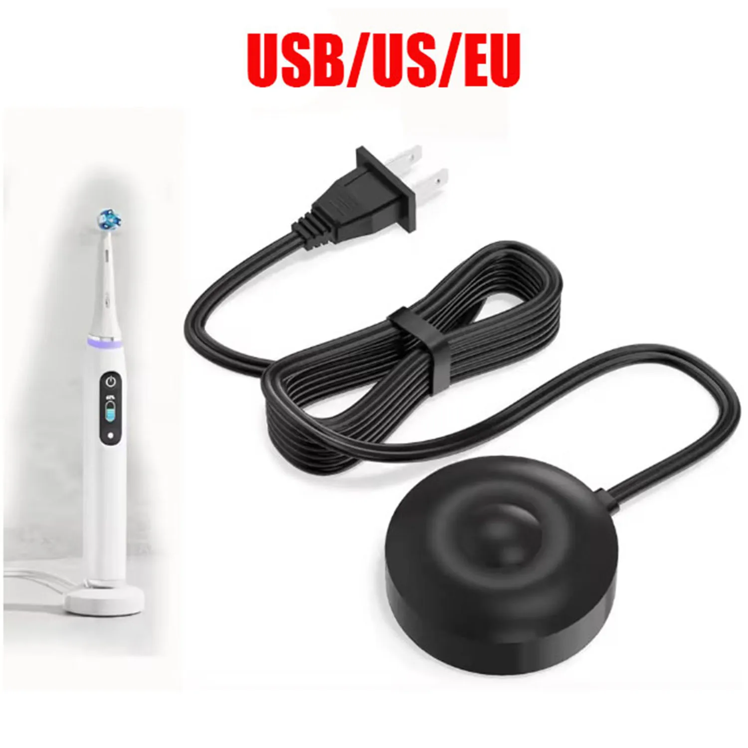 

Зарядное устройство USB/EU/US 100-240В для электрических зубных щеток Oral-B iO Series 7/8/9 9S 10S iO7 iO8 iO9 3768, магнитная зарядная база-адаптер