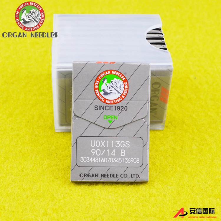 10 قطعة 1 حقيبة الجهاز Uox113gs ماكينة خياطة الإبر السراويل إبرة إبرة مرنة ماكينة خياطة الإبر الخصر سحب آلة Uo * 113