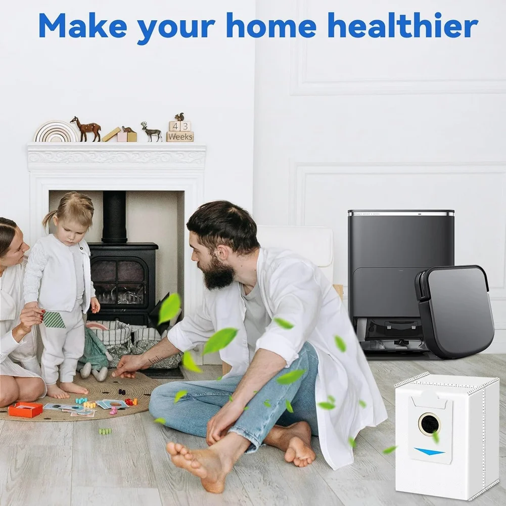 Sacchetti per la polvere SANQ per aspirapolvere robot ECOVACS DEEBOT X2 Omni/ X2/ X2 PRO/ DEX86 - Sacchetti per aspirapolvere di ricambio usa e getta