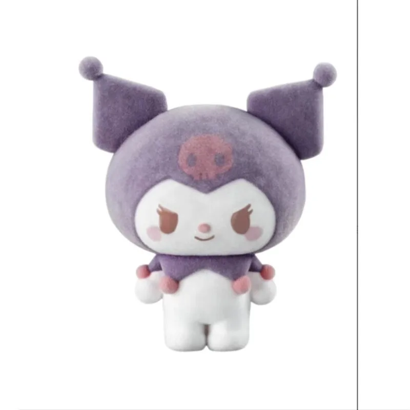 MINISO Sanrio Kuromi Hello Kitty My Melody Blind Box Seria Dobrych Przyjaciół Kawaii Śliczna Lalka z Flokowanej Tkaniny Pudełko Prezentowe Kreskówka Urocza